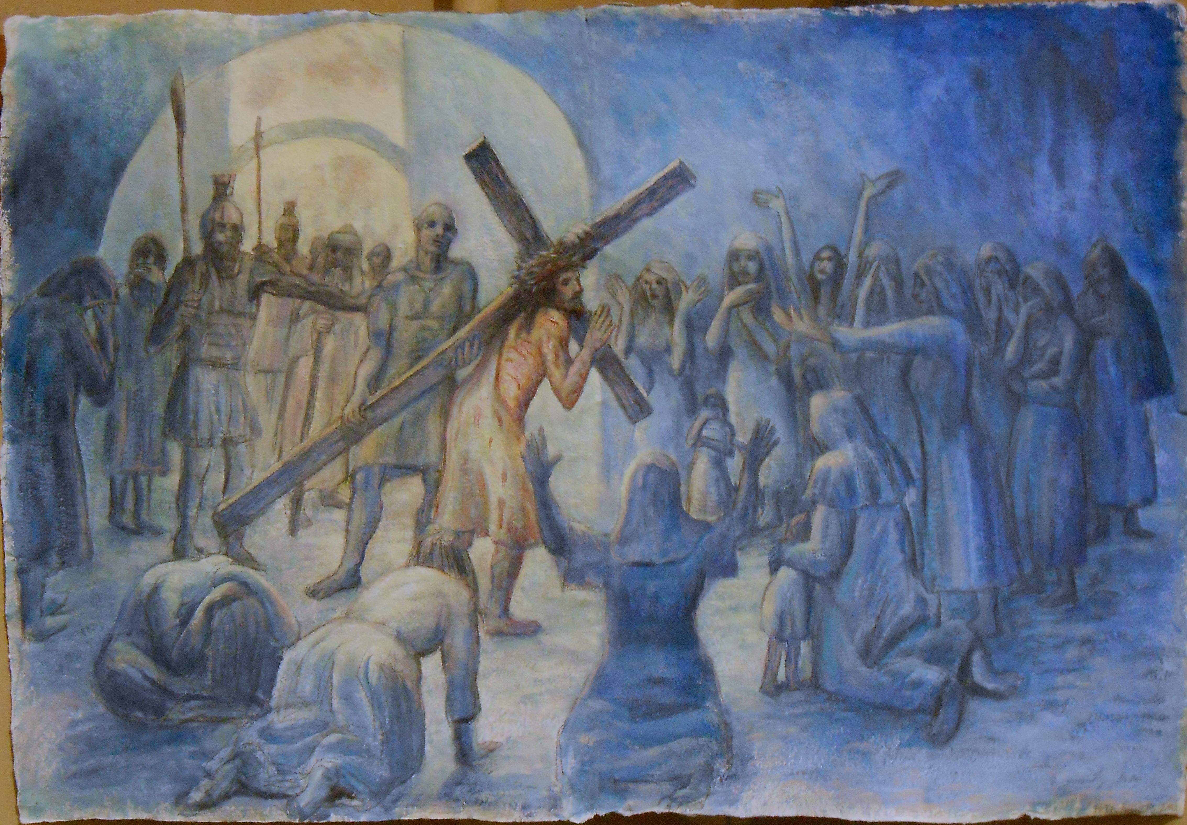 Jesus meets the women of Jerusalem